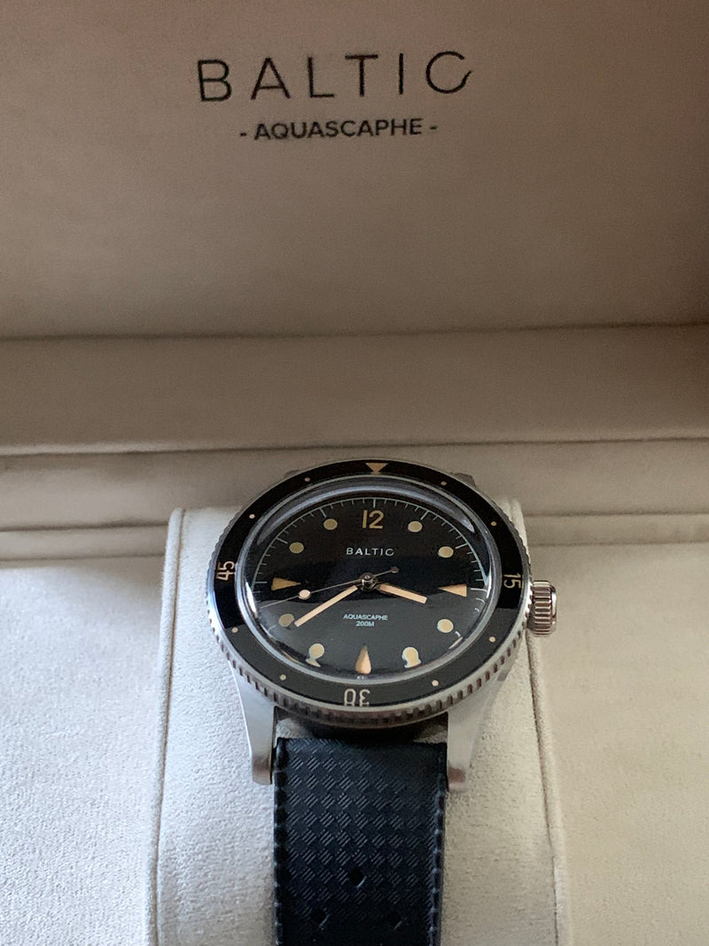 Baltic Aquascaphe Classic Black Cream 39mm Automatic 200m