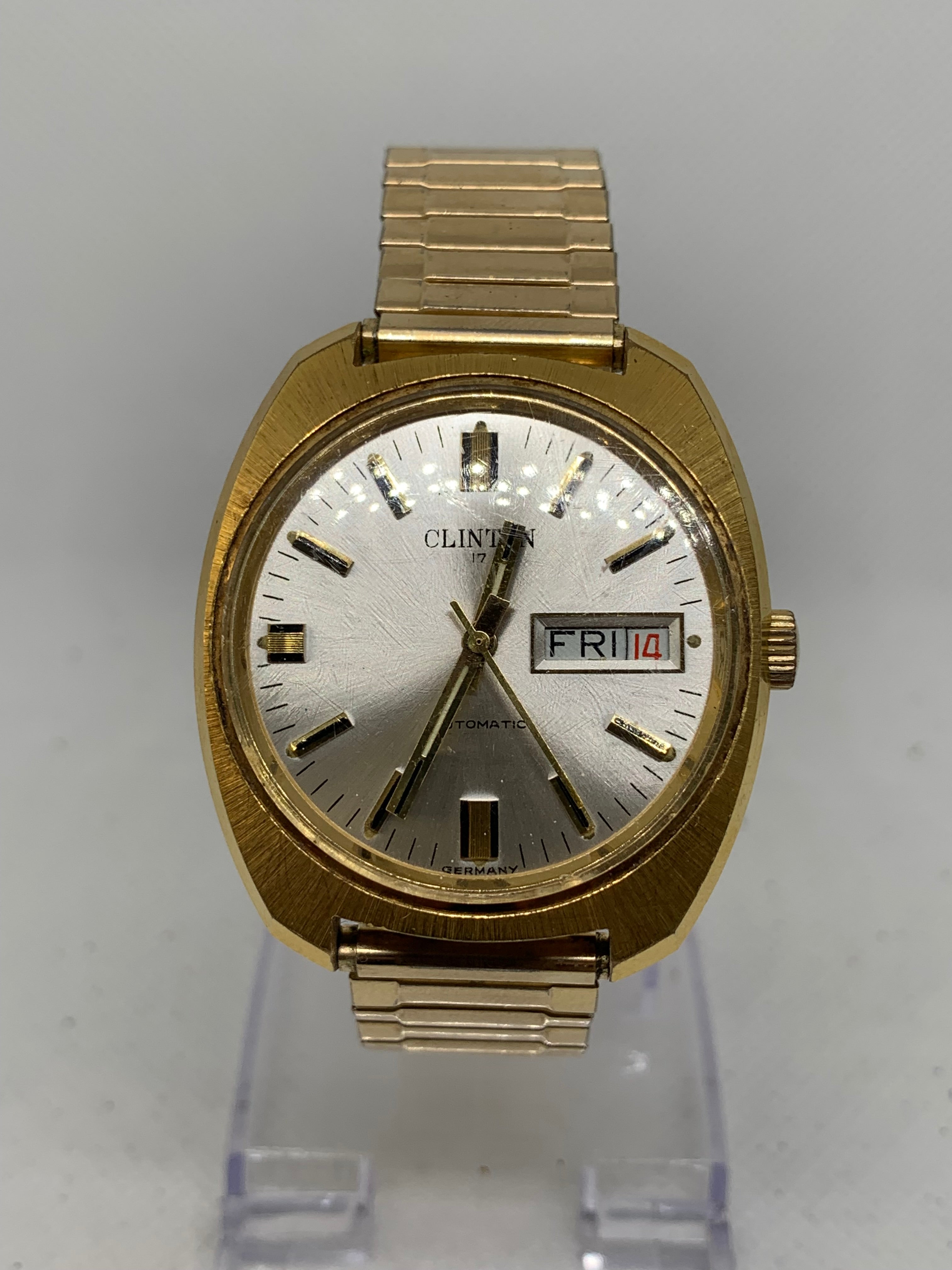 Clinton Automatic Day Date Ca 1970s Watch – Windsor Jewels