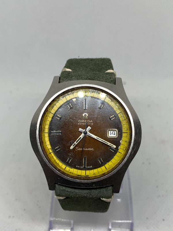 Omega Seamaster Automatic Big Yellow 42mm Rare Ref 166.066