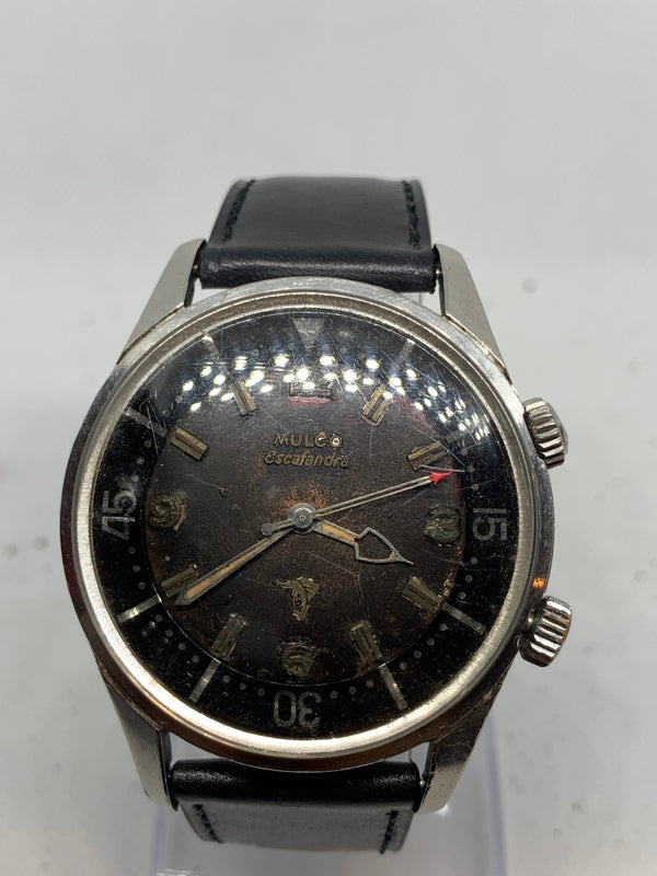 Mulco ESCAFANDRA SUPER COMPRESSOR – Swiss automatic vintage watch Ref. 250-101 Cal. ETA 2375