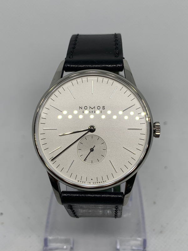 NOMOS Orion 38 Manual Black Leather 38 mm Full Set