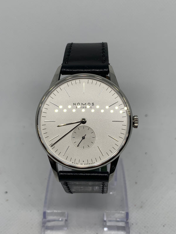 NOMOS Orion 38 Manual Black Leather 38 mm Full Set