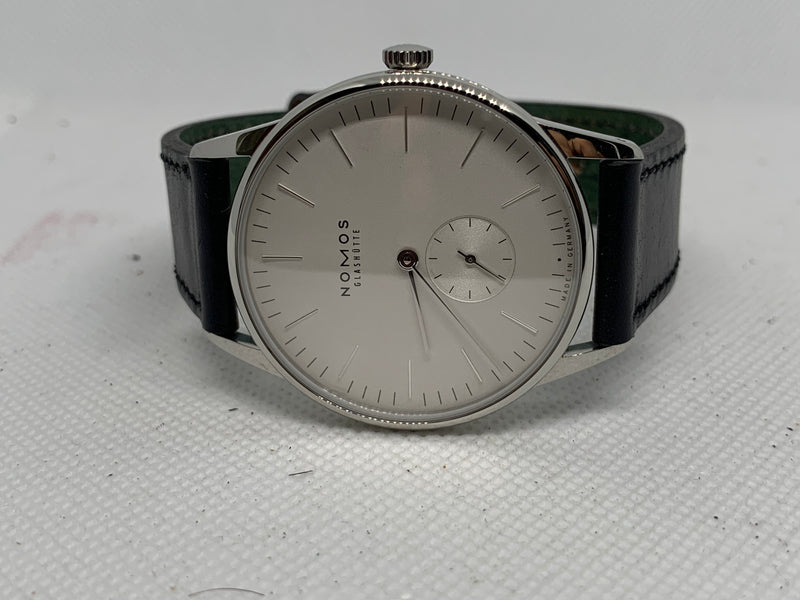 NOMOS Orion 38 Manual Black Leather 38 mm Full Set
