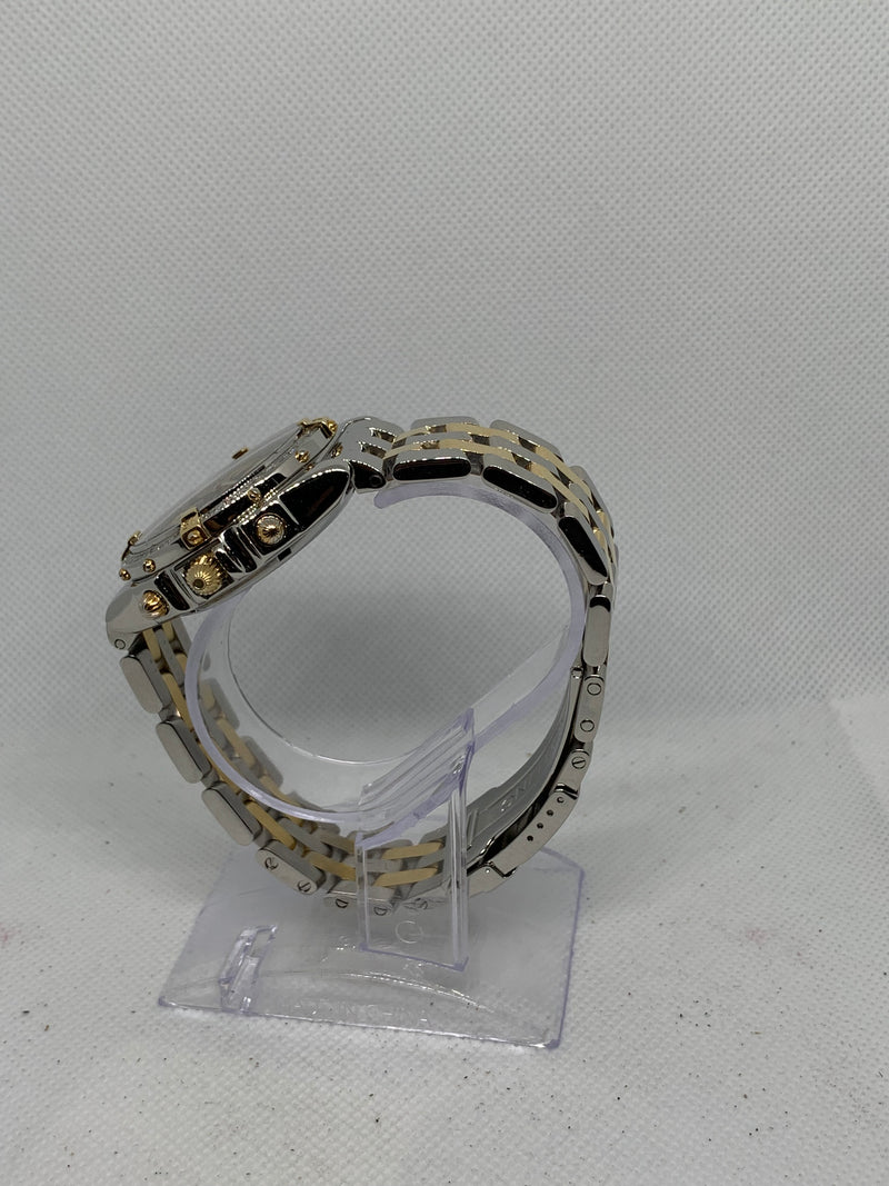 Breitling Chronomat Balack Dial 39MM Steel & 18K Yellow Gold B13050.1 Diamond Bezel