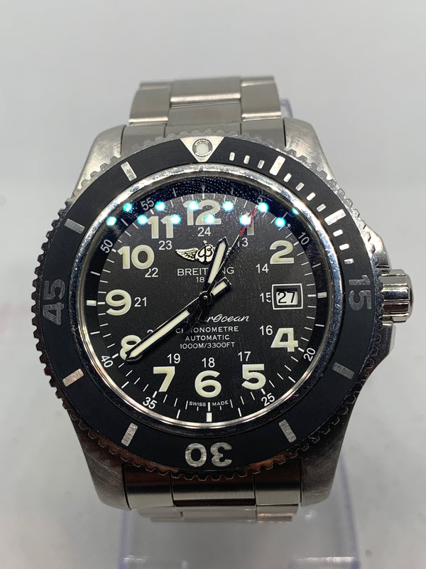 Breitling Superocean II 44 Automatic Black Dial A17392D7