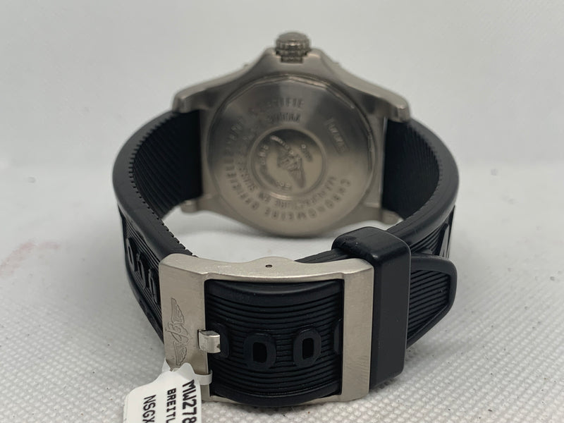 Breitling Avenger Seawolf E17370 44mm Yellow Dial Titanium Rubber Strap