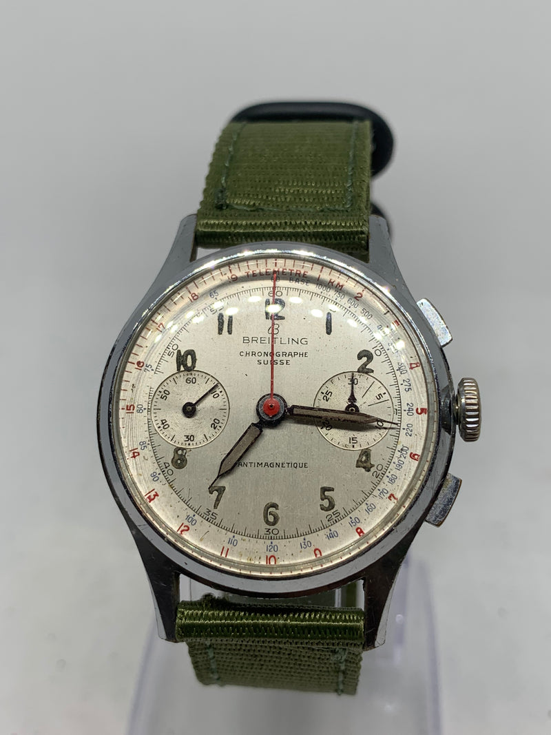 Breitling Top Time Chronograph Suisse Antimagnetique Vintage Military Watch