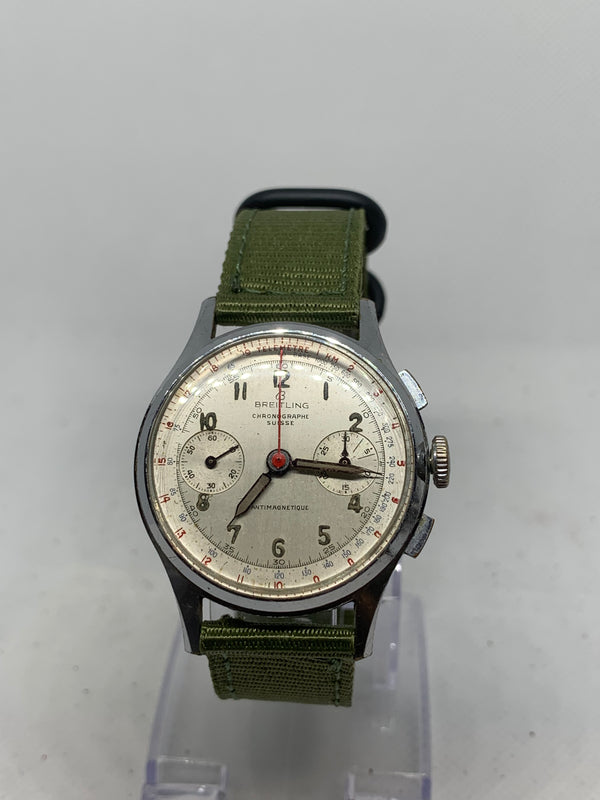 Breitling Top Time Chronograph Suisse Antimagnetique Vintage Military Watch