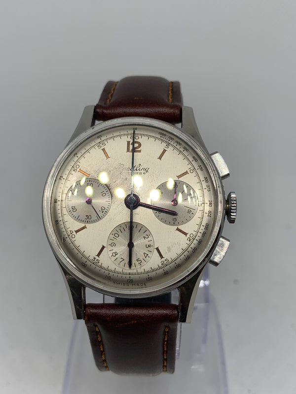 Breitling Premier 787 chronograph caliber venus 178 steel 1940