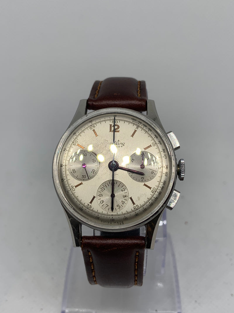 Breitling Premier 787 chronograph caliber venus 178 steel 1940