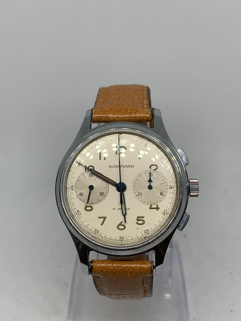 Wakmann Breitling CHRONOGRAPH WRIST WATCH 37MM VENUS 188