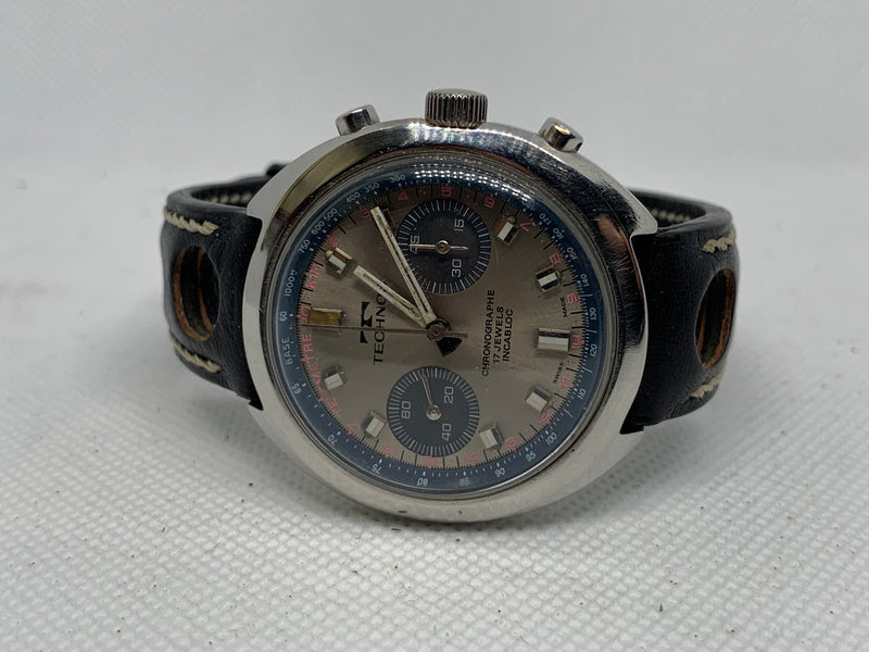 Technos Rare Vintage Chronograph Valjoux 7733