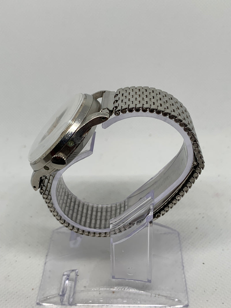 Leonidas By Heuer Triple Date Moon Phase 35 mm CIRCA 1950 Steel