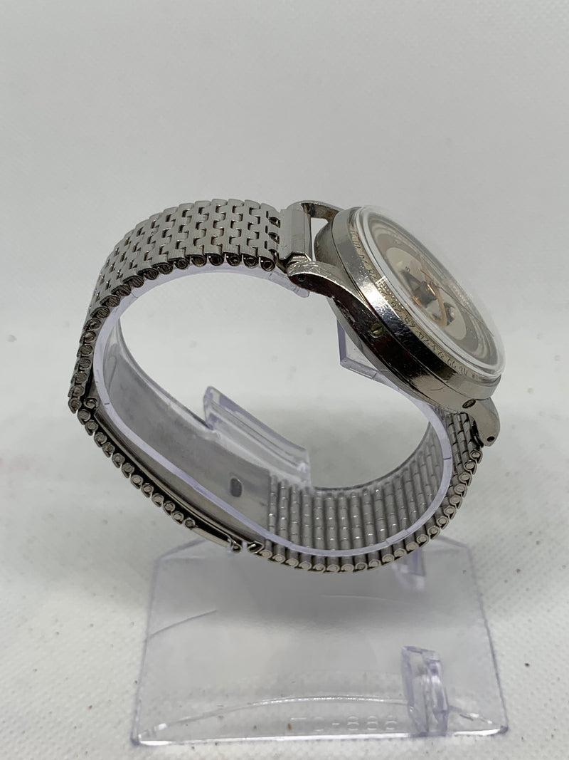 Leonidas By Heuer Triple Date Moon Phase 35 mm CIRCA 1950 Steel