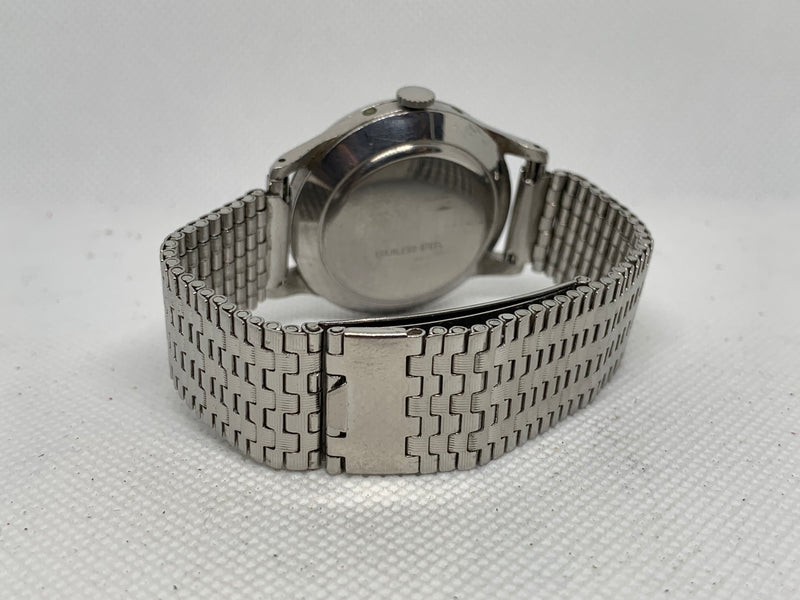 Leonidas By Heuer Triple Date Moon Phase 35 mm CIRCA 1950 Steel