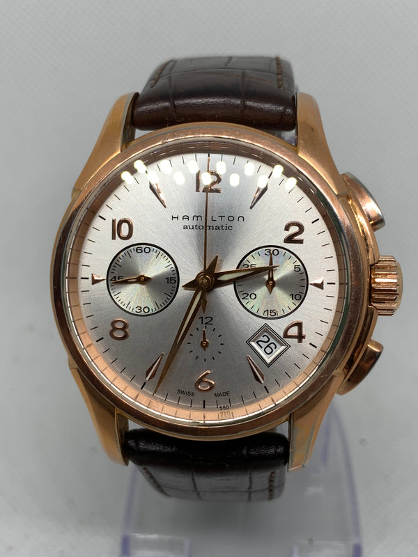 Hamilton Jazzmaster Auto Chrono Automatic Chronograph Rose Gold-tone Men's Watch