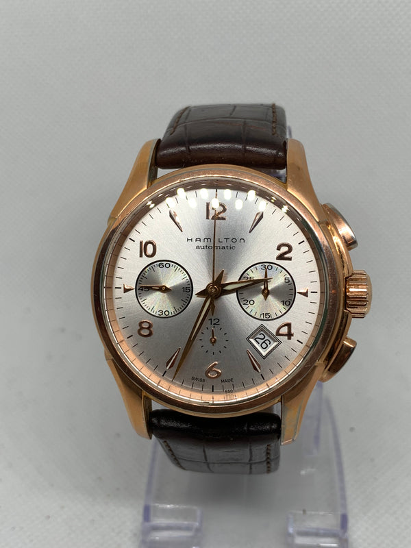 Hamilton Jazzmaster Auto Chrono Automatic Chronograph Rose Gold-tone Men's Watch