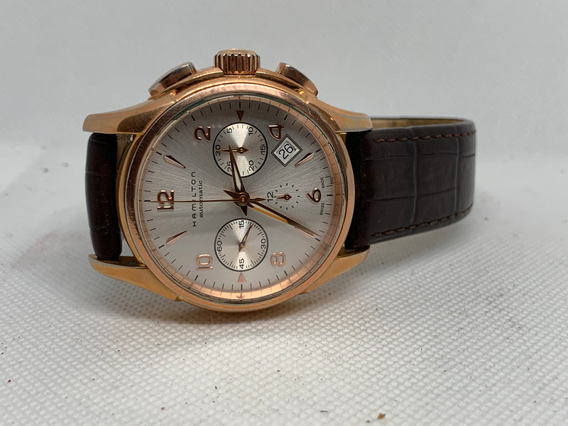 Hamilton Jazzmaster Auto Chrono Automatic Chronograph Rose Gold-tone Men's Watch