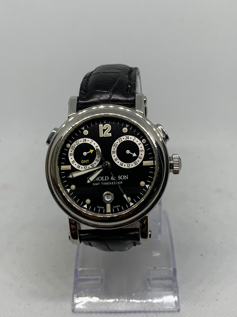 Arnold & Son Timekeeper GMT Stainless Steel Watch