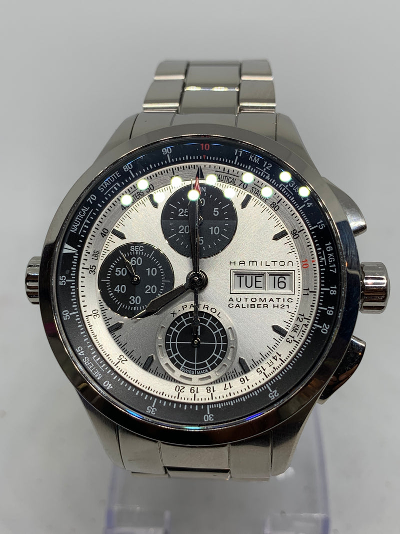 Hamilton Khaki X-Patrol Aviation X-Patrol Chronograph Automatic Stainless Steel Men's Watch H765660