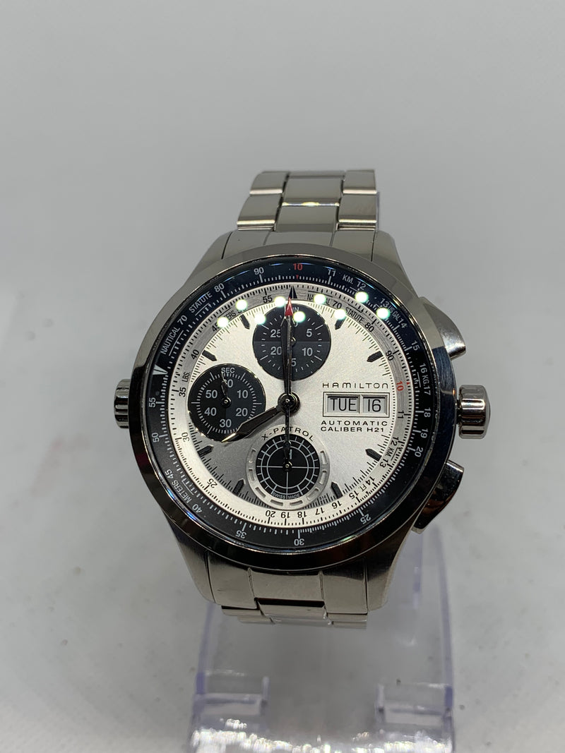 Hamilton Khaki X-Patrol Aviation X-Patrol Chronograph Automatic Stainless Steel Men's Watch H765660