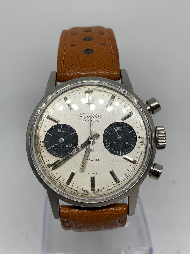 Tradition 1960s Chronograph Ref. 73323 By Heuer For Sears Roebuck And Co.