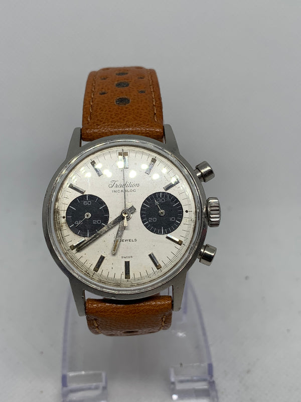 Tradition 1960s Chronograph Ref. 73323 By Heuer For Sears Roebuck And Co.