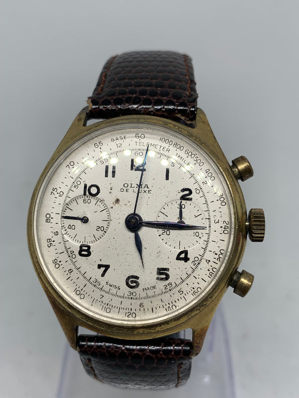 Olma De luxe Vintage Chronograph Ca. 1950's Swiss Made