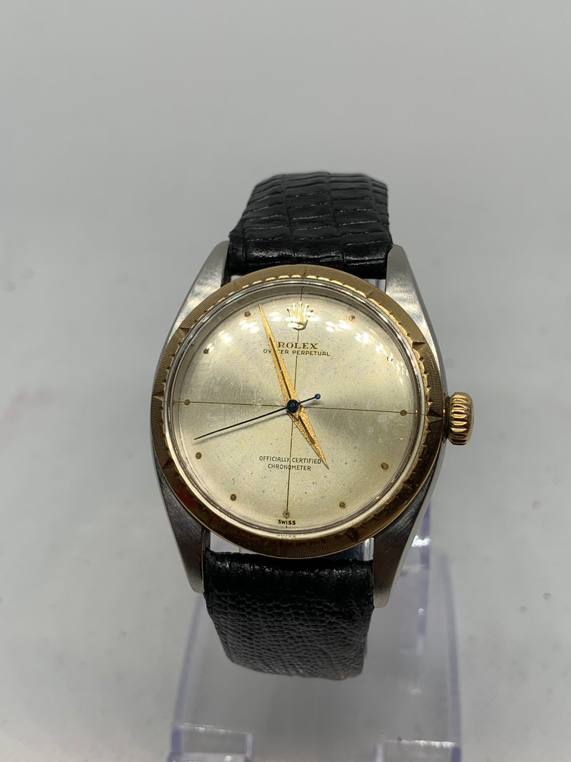 Rolex Oyster Perpetual 34 34mm Oyster Perpetual Zephyr Vintage 2-Tone watch Ref 6582