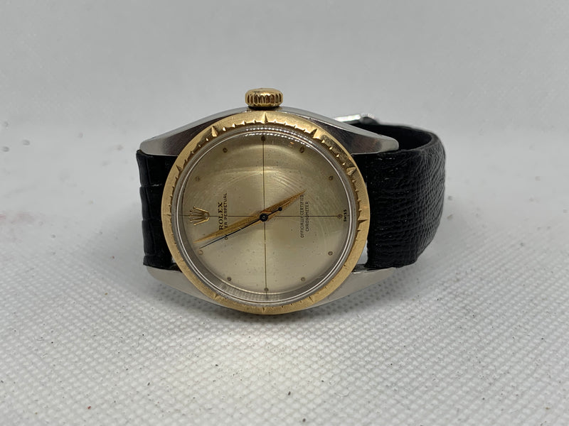 Rolex Oyster Perpetual 34 34mm Oyster Perpetual Zephyr Vintage 2-Tone watch Ref 6582