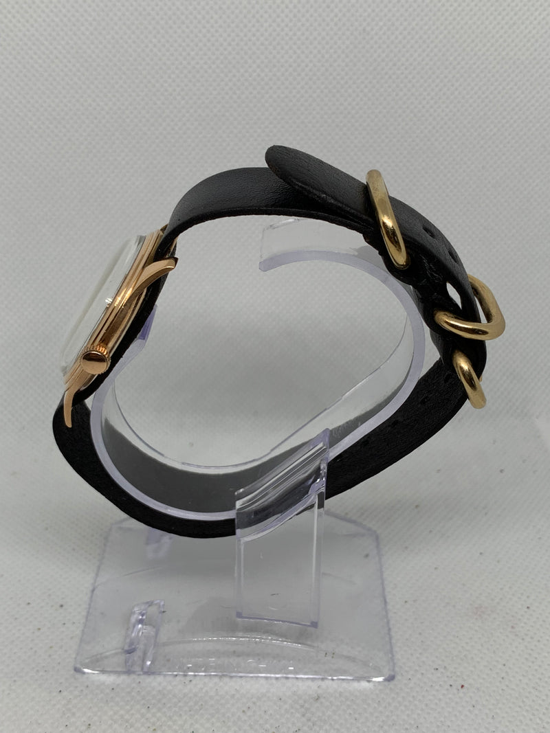 Baume & Mercier Rare Vintage 1940s Calatrava 18K Solid Pink Rose Gold Watch Fixed Lugs