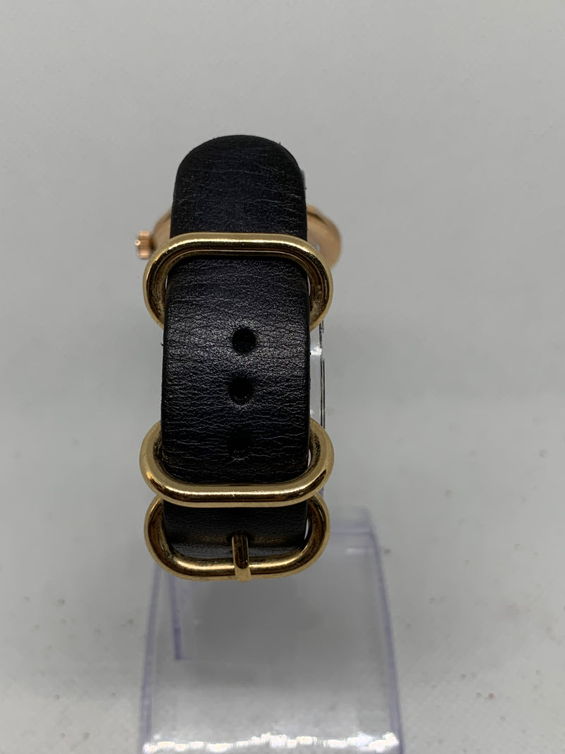 Baume & Mercier Rare Vintage 1940s Calatrava 18K Solid Pink Rose Gold Watch Fixed Lugs