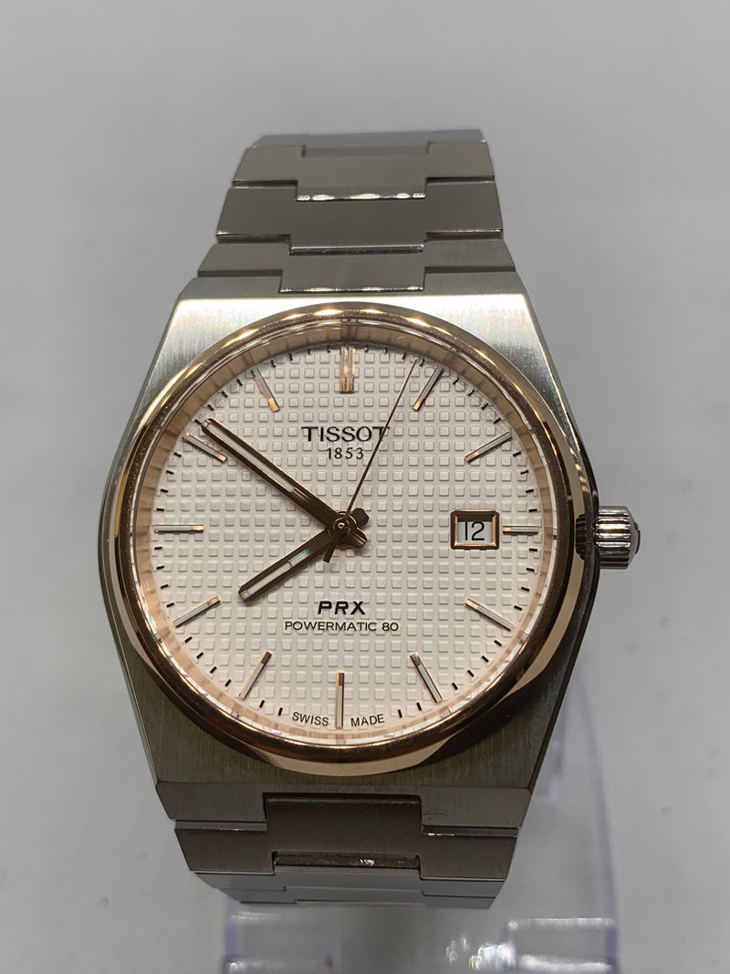 Tissot PRX Powermatic 80 40mm Rose Gold PVD T1374072103100 Full Set