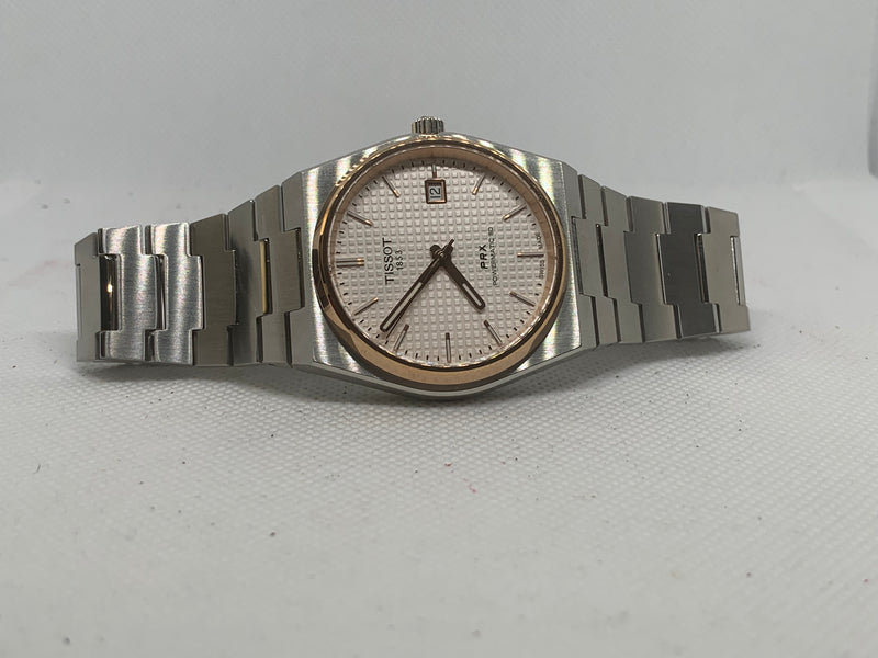 Tissot PRX Powermatic 80 40mm Rose Gold PVD T1374072103100 Full Set