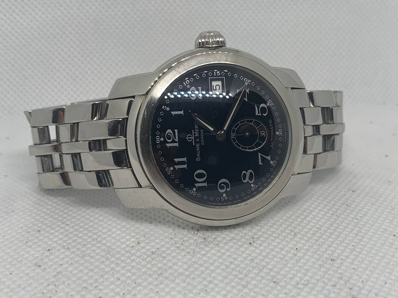 Baume & Mercier Capeland MV045221 Automatic Steel Black Dial Mens Watch