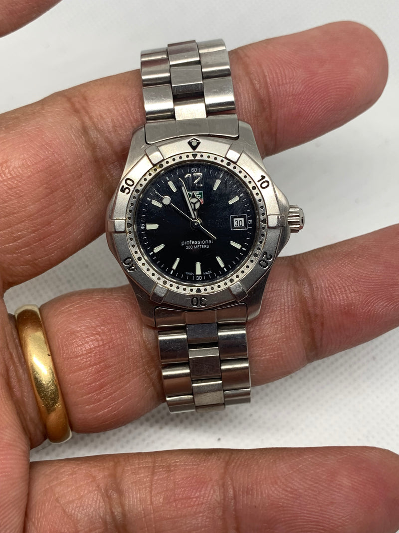 TAG Heuer 2000 Vintage 962.215 Ladies 30mm Silver/Grey Dial with Date