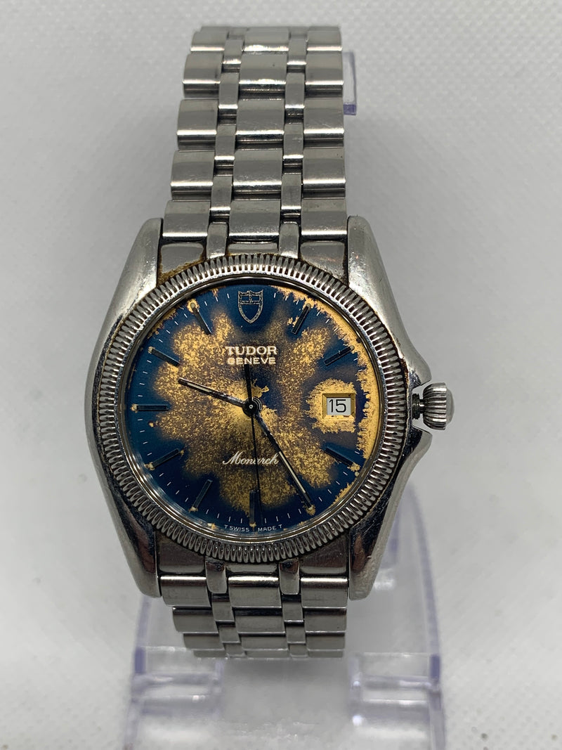 Tudor Monarch Geneve Monarch Ref 15650 Blue Dial Watch