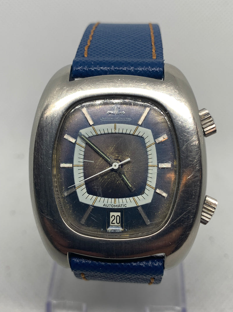 Jaeger-LeCoultre Memovox Ref. E872 Vintage Blue Dial Alarm Watch - Cal. 916