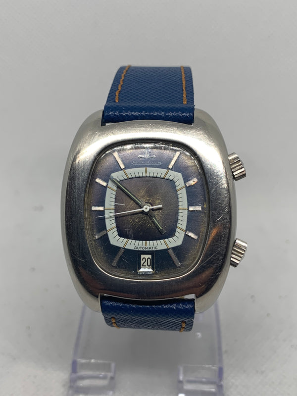 Jaeger-LeCoultre Memovox Ref. E872 Vintage Blue Dial Alarm Watch - Cal. 916