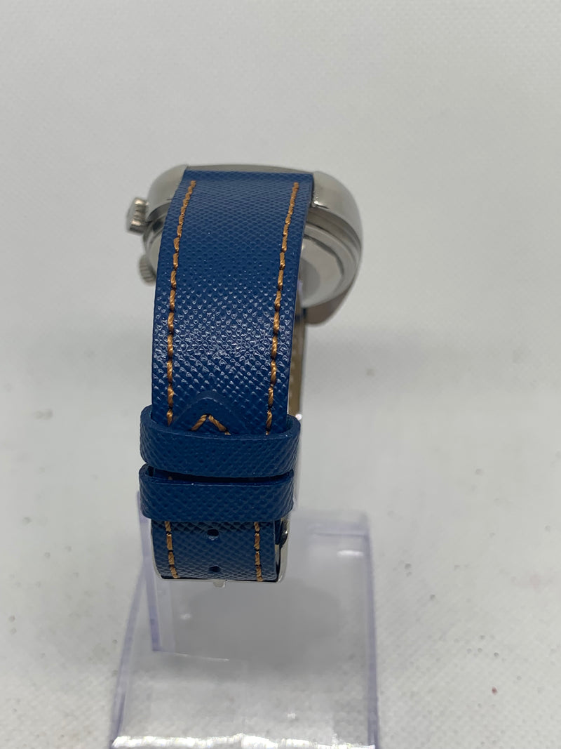 Jaeger-LeCoultre Memovox Ref. E872 Vintage Blue Dial Alarm Watch - Cal. 916