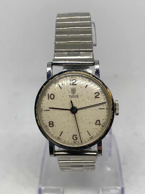 Tudor by Rolex Stainless Steel Military Officers Doctors Vintage Swiss Made Ca. 1950