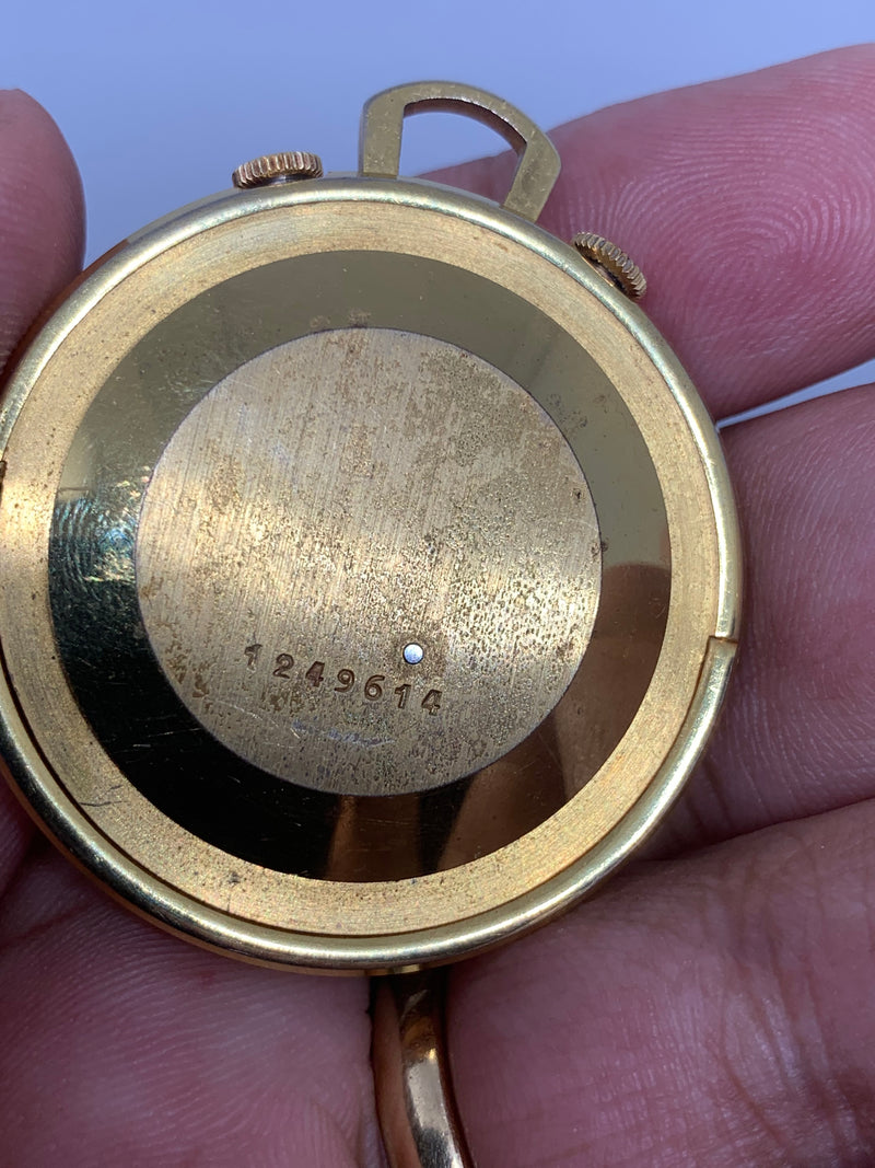 Jaeger-LeCoultre Table Clock Classic Gold Vintage Pendant Pocket Watch Table Alarm Clock