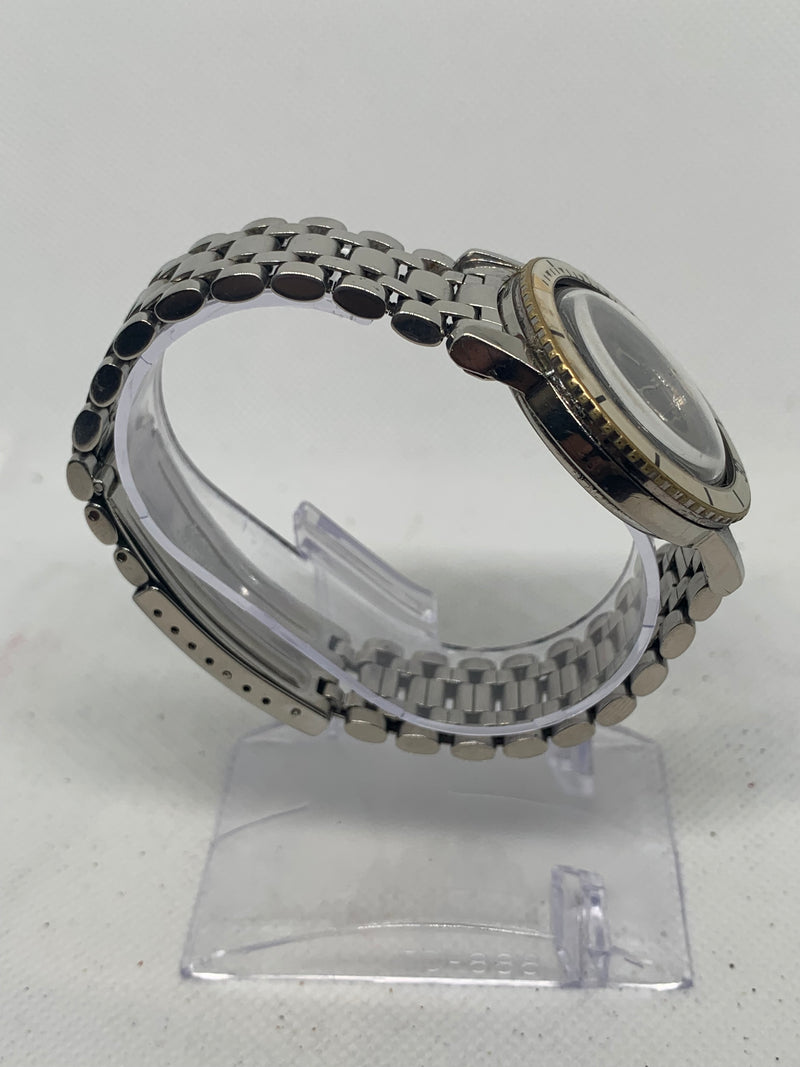 Zodiac Sea Wolf 1960s Automatic Watch Bakelite Bezel S.S. Original Bracelet