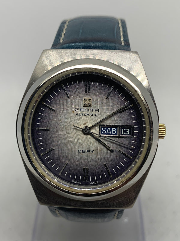 Zenith Defy day date automatic wave dial ref 01-0060-345