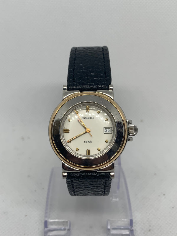 Zenith Vintage SZ 100 Ref 19.0330.267 Date White Dial Watch