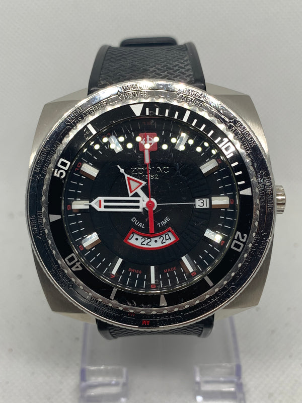 Zodiac Sea Dragon Rare Super Dragon World Timer Swiss Ref Z03701