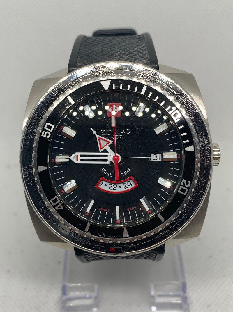 Zodiac Sea Dragon Rare Super Dragon World Timer Swiss Ref Z03701