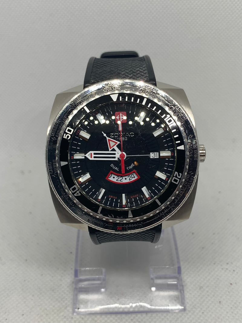 Zodiac Sea Dragon Rare Super Dragon World Timer Swiss Ref Z03701