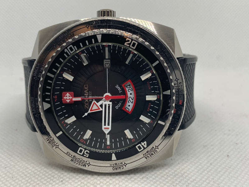 Zodiac Sea Dragon Rare Super Dragon World Timer Swiss Ref Z03701