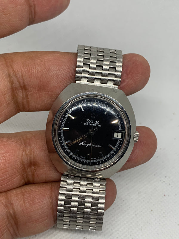 Zodiac Kingline Chronometer High Frequency 36000 AUTOMATIC Mens Watch